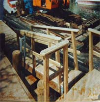 a ramp as a connection to the pier