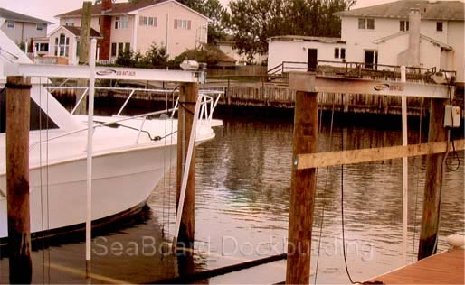 wooden boat lift framing