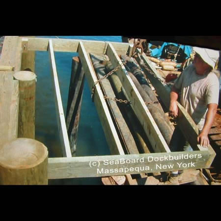 framing the dock pier